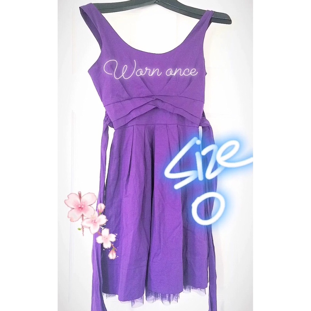 Purple A Line Dress